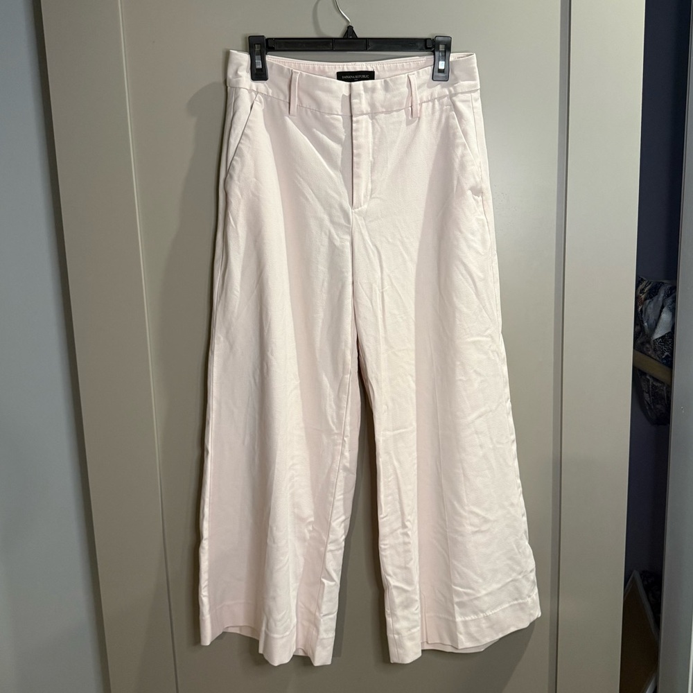 Banana Republic Pink Wide Leg Pants